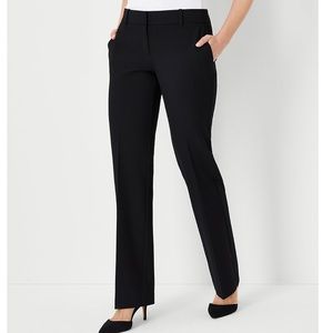 NWT Ann Taylor Black Trousers - Mid Rise Full Length Size 2 Petite